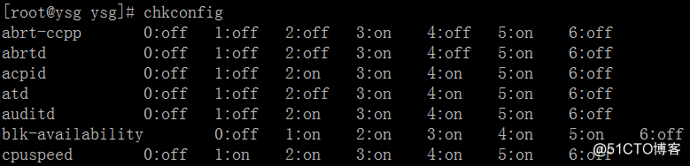 Linux常用命令——chkconfig