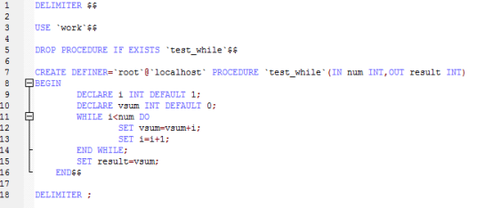 Java学习总结（十八）——MySQL数据库（4）MySQL数据库中的视图，函数，存储过程中常见循环