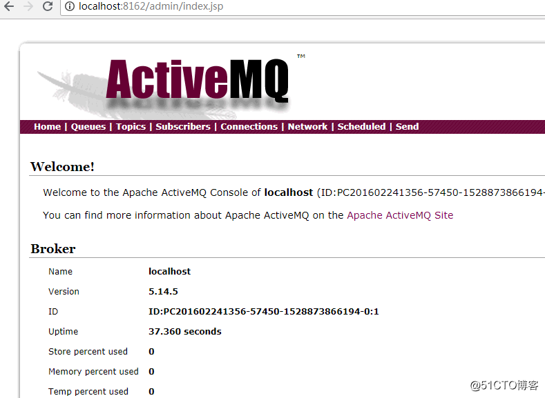 ActiveMQ之web管理console