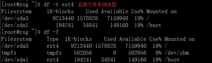 Linux常用命令——df