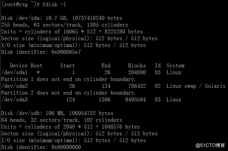 Linux常用命令——fdisk
