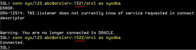 Oracle 11g R2网络侦听器实验