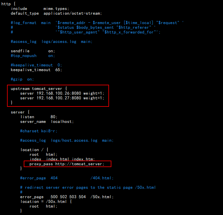 Nginx+Tomcat 部署负载均衡集群