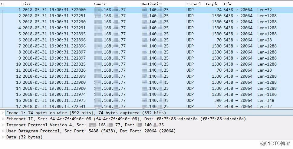 Wireshark解析RTP碼流包（UDP）