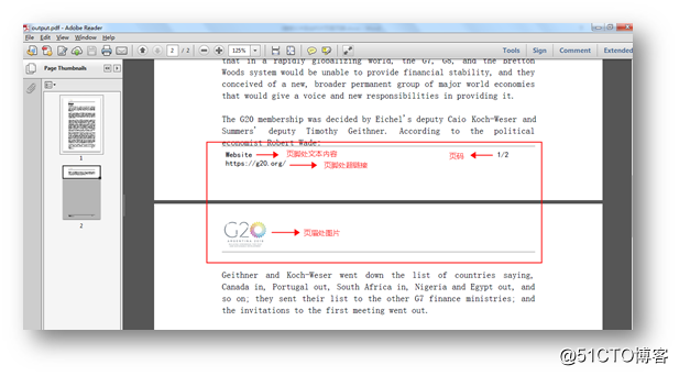 C# 如何添加PDF页眉页脚