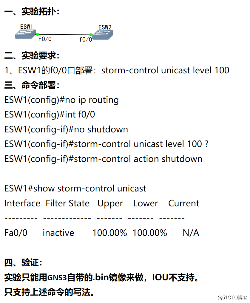 16-Storm-control  //GNS3 2.1.5