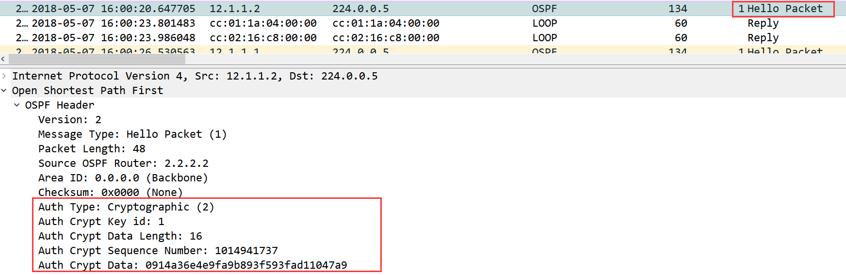 22-高级路由：OSPF 路由认证：明文、密文