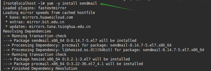 Centos7使用sendmail发送邮件