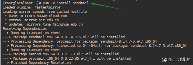 Centos7使用sendmail发送邮件
