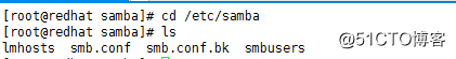 Linux中配置samba服务器，实现局域网中文件共享。