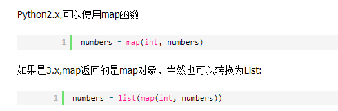 python 使用map()把字符串列表转换为整数列表