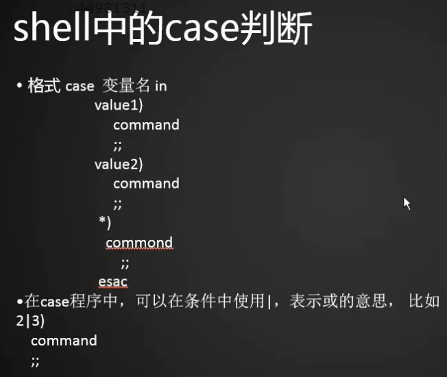 shell脚本中的逻辑判断  文件目录属性判断  if特殊用法  case判断