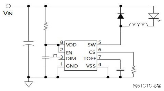 AP5103降压恒流LED驱动芯片_宽输入电压范围:5V-60V
