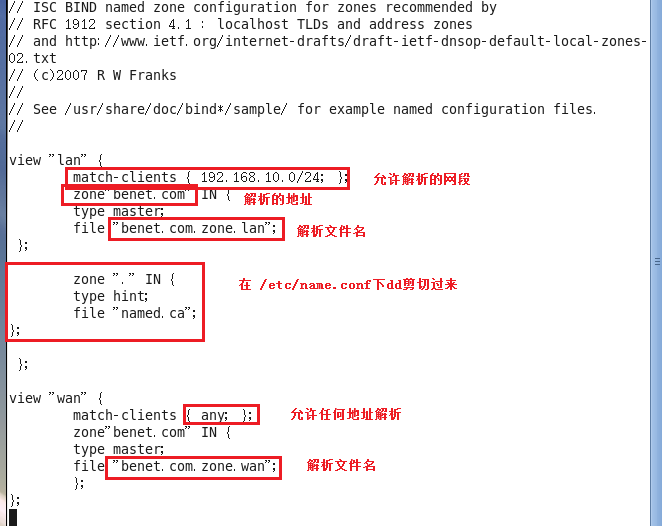 Linux上配置DNS分离解析