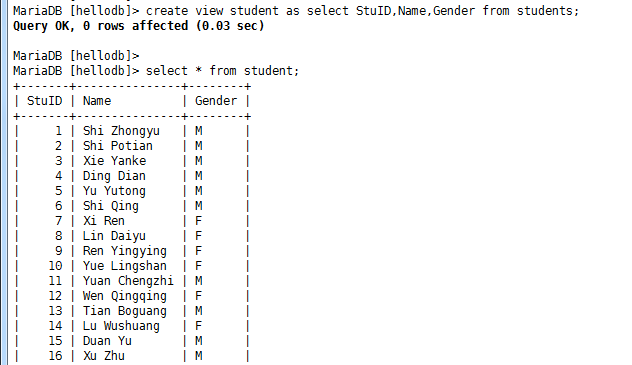 MySQL/MariaDB基础