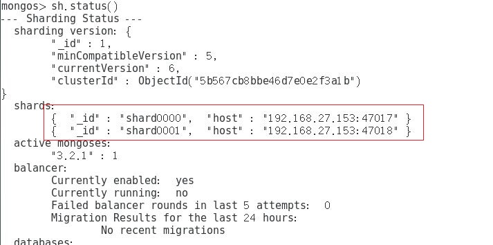 MongoDB分片