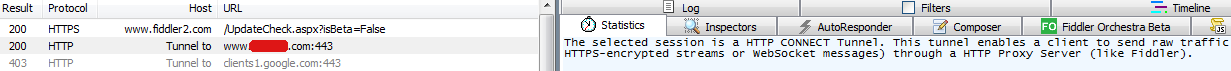 fiddler抓包之关于connect连接