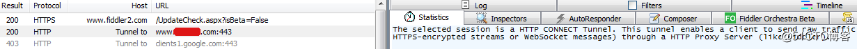 fiddler抓包之关于connect连接