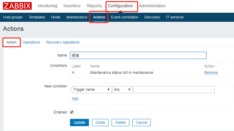 zabbix-3.2.11短信报警