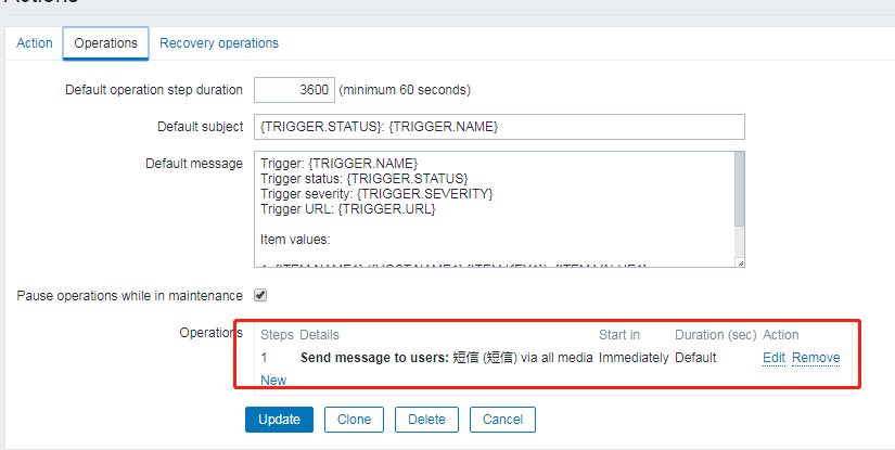 zabbix-3.2.11短信报警