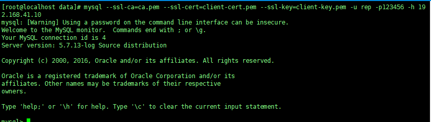 mysql+ssl主从复制