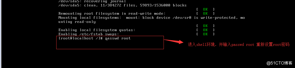 Linux遗忘root密码的其中两种解决方法
