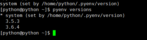 Pyenv安装及管理不同版本Python