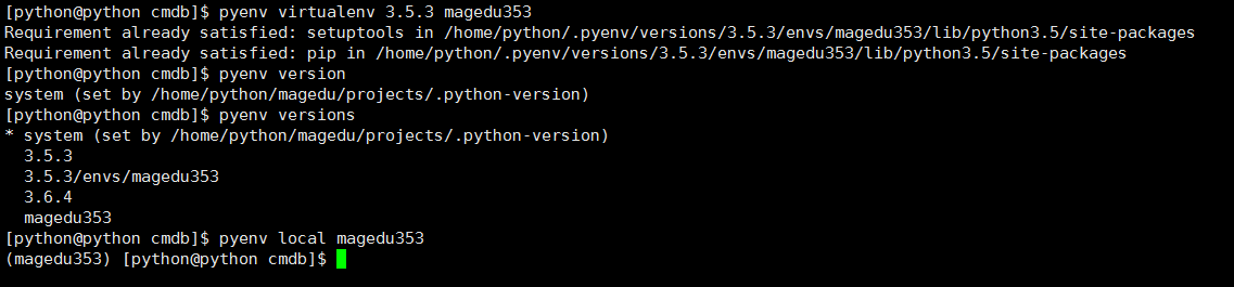 Pyenv安装及管理不同版本Python