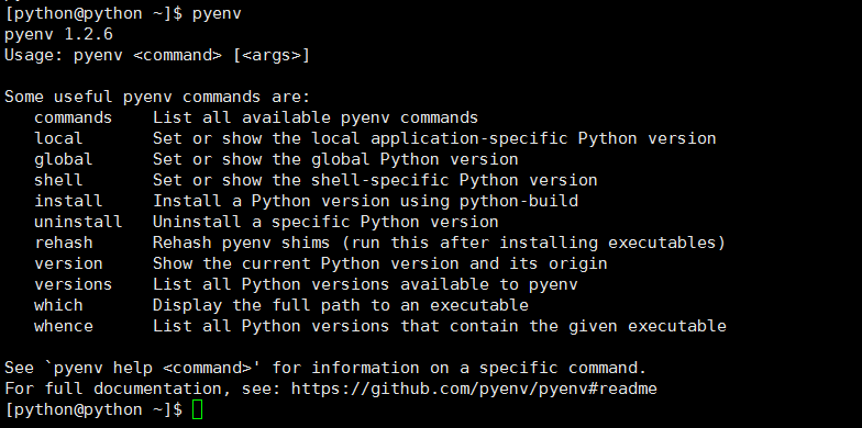 Pyenv安装及管理不同版本Python