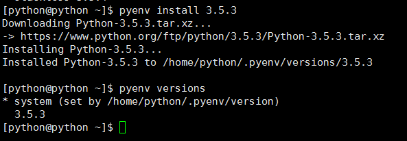 Pyenv安装及管理不同版本Python