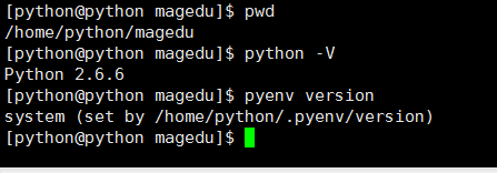 Pyenv安装及管理不同版本Python