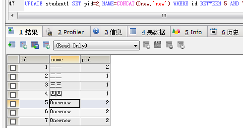 JavaWeb SQL常用语言（增删改查）