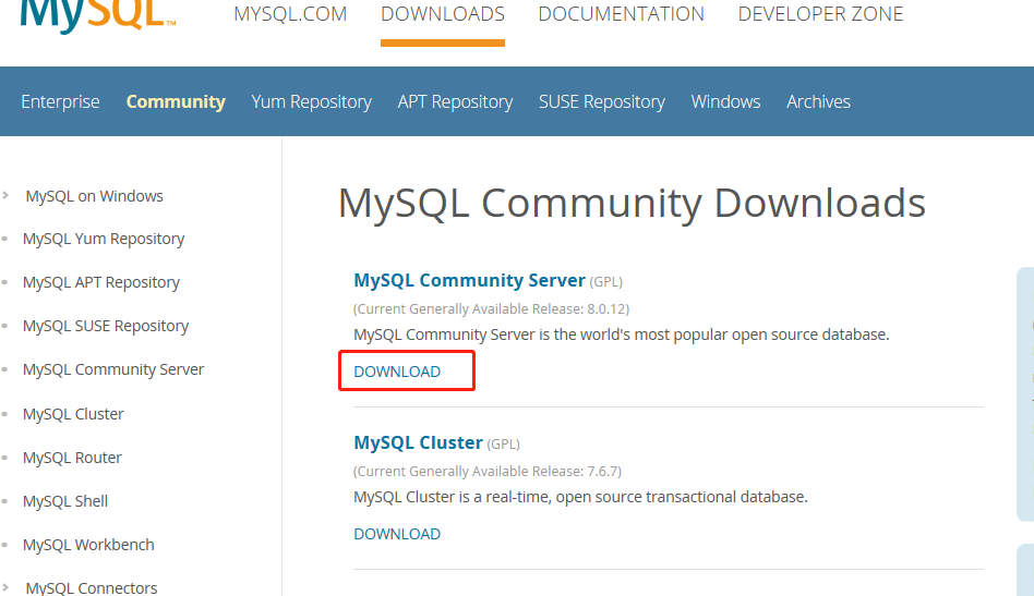 Mysql数据库安装使用过程