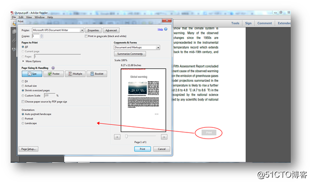 C# 在PDF頁面添加打印按鈕