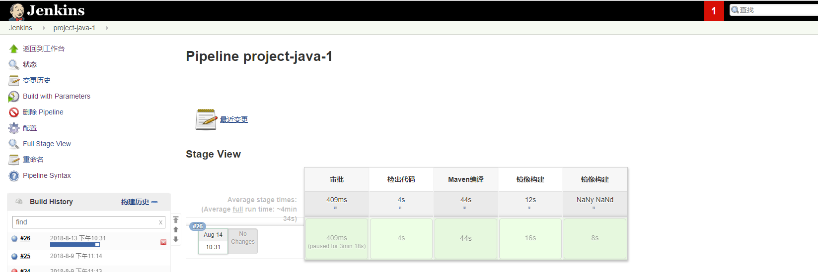 Jenkins pipeline自动化构建审批功能