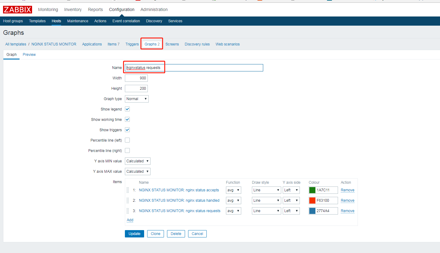 利用zabbix监控nginx status