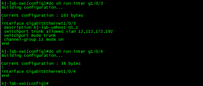 ESXi 6.7交换机做端口聚合Ethernet Channel后网络不通的解决方法