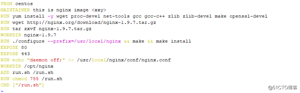 使用Dockerfile構建Nginx，Tomcat，MySQL鏡像