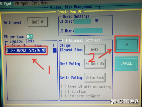 戴爾R710服務器創建RAID磁盤陣列