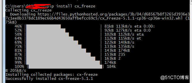 python 3.6.4安装cx_freeze（cxfreeze）成功过程分享