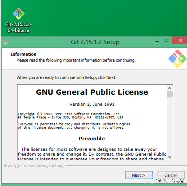 Git-2.15.1.2-64-bit安裝