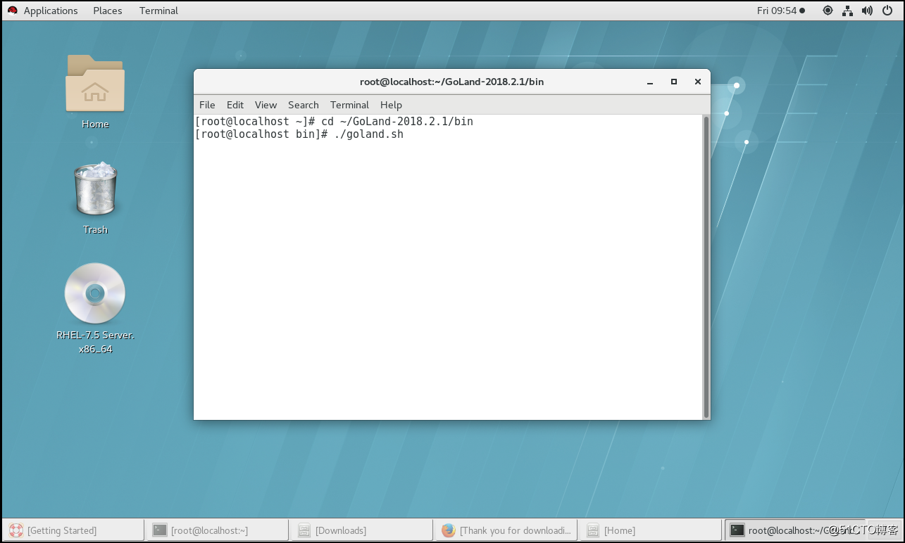 GO语言环境在Red Hat Linux 7.5上的配置