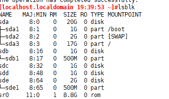 在centos7上就对新添加的硬盘进行分区挂载等操作 （实验自用）