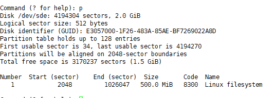 在centos7上就对新添加的硬盘进行分区挂载等操作 （实验自用）