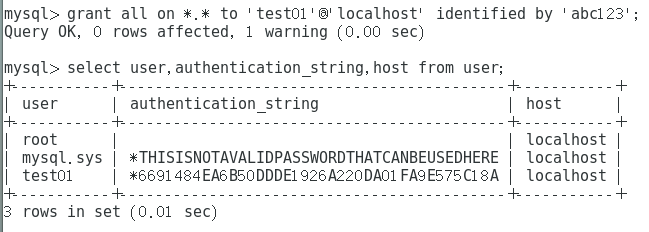 mysql用户管理