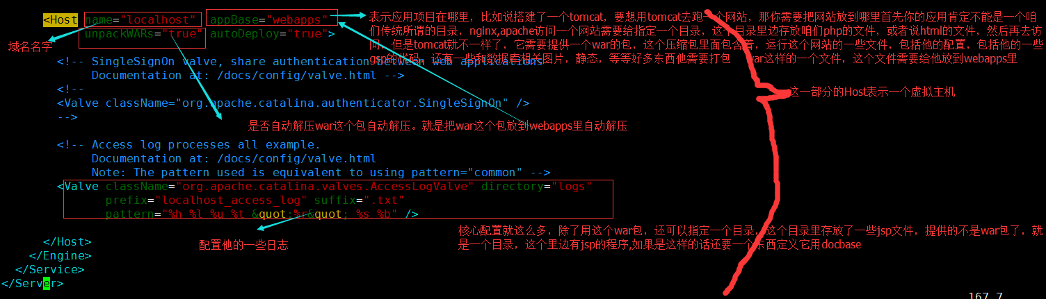 配置Tomcat监听80端口、配置Tomcat虚拟主机、Tomcat日志