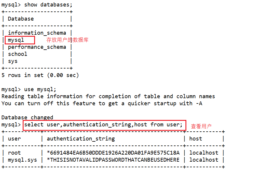 mysql数据库用户管理及日志文件