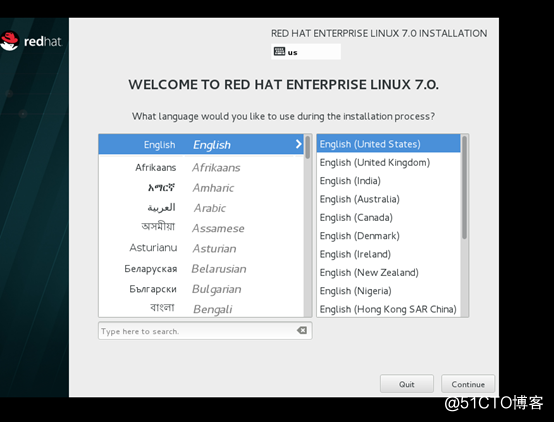 安装  Red Hat Enterprise Linux 7