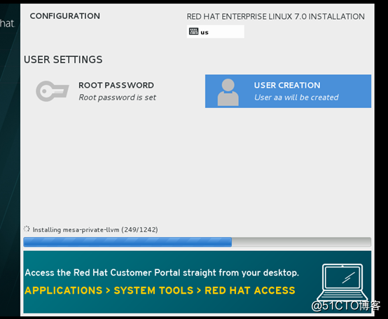 安装  Red Hat Enterprise Linux 7