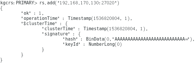 MongoDB复制集